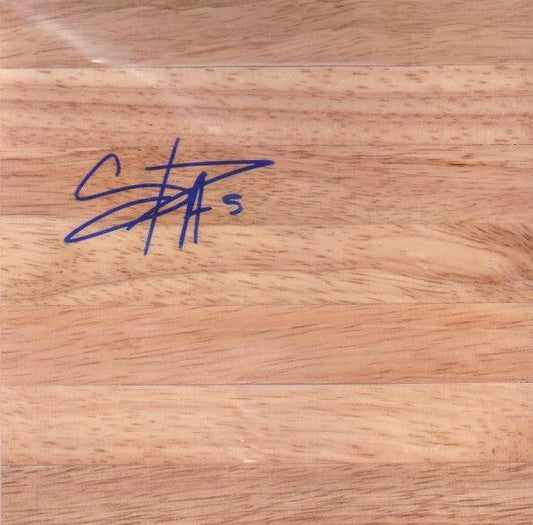 Cappie Pondexter signed basketball wood floor Phoenix Mercury NY Liberty - AutographsForSale.com