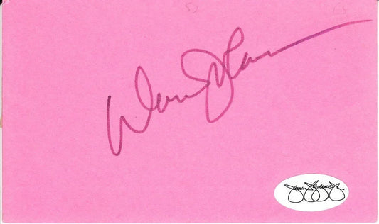 Davey Johnson autographed 3x5 index card JSA Mets Orioles - AutographsForSale.com