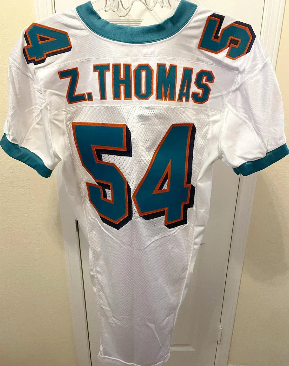 Zach Thomas Dolphins 2000 Nike team issued game model jersey - AutographsForSale.com