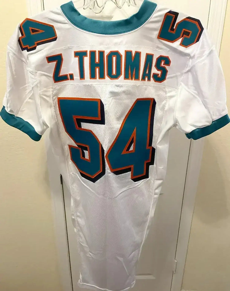 Zach Thomas Dolphins 2000 Nike team issued game model jersey - AutographsForSale.com