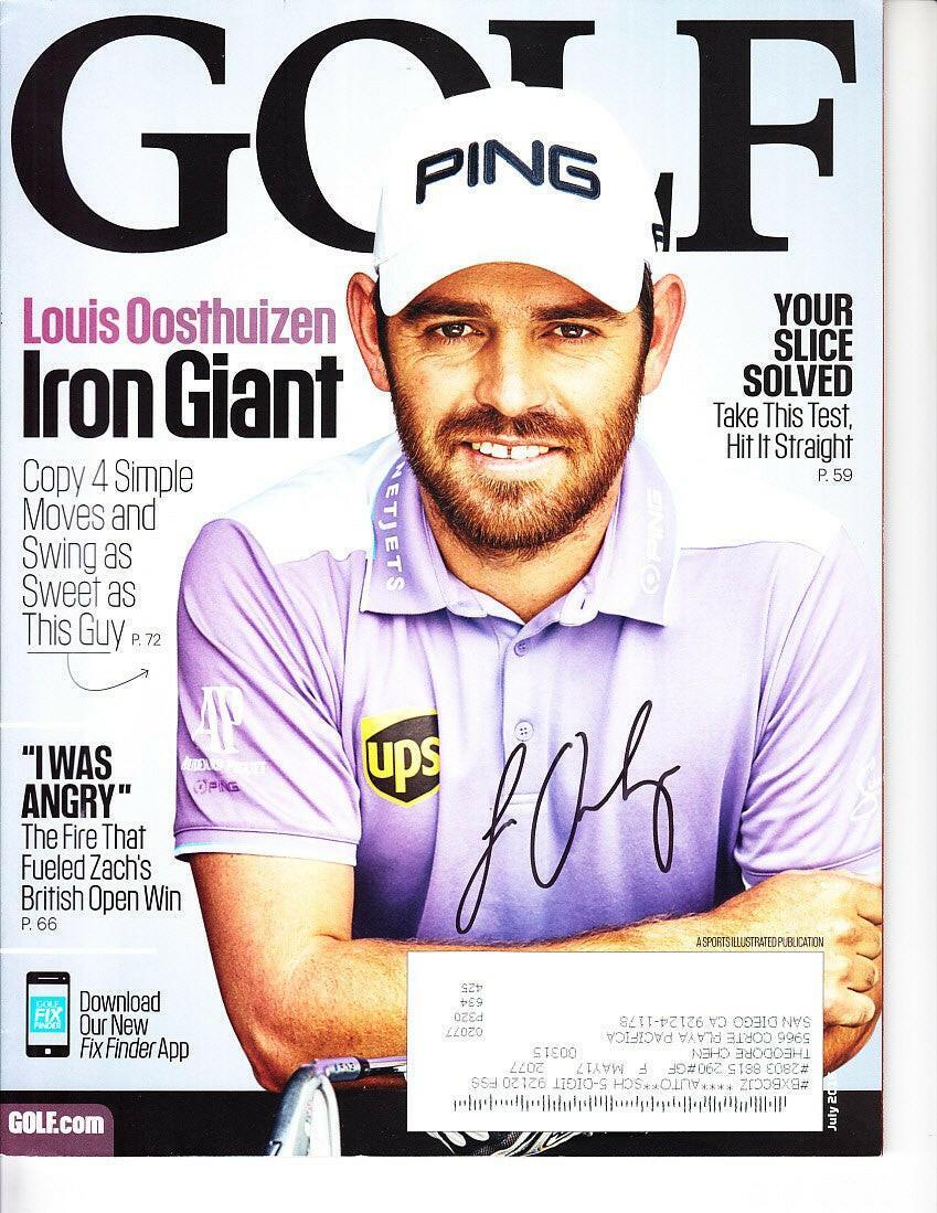 Louis Oosthuizen autographed July 2016 golf magazine - AutographsForSale.com