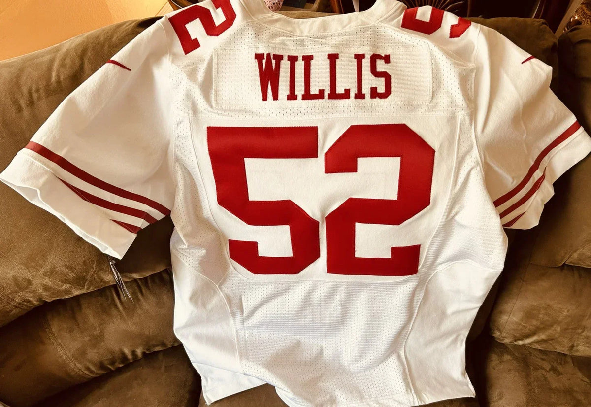 Patrick Willis San Francisco 49ers 2012 2013 2014 Nike Elite white game jersey NEW - AutographsForSale.com