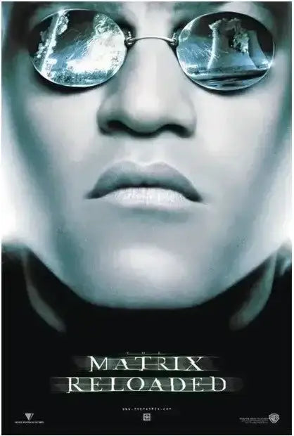 Matrix Reloaded 27x39 full size movie poster (Morpheus) - AutographsForSale.com