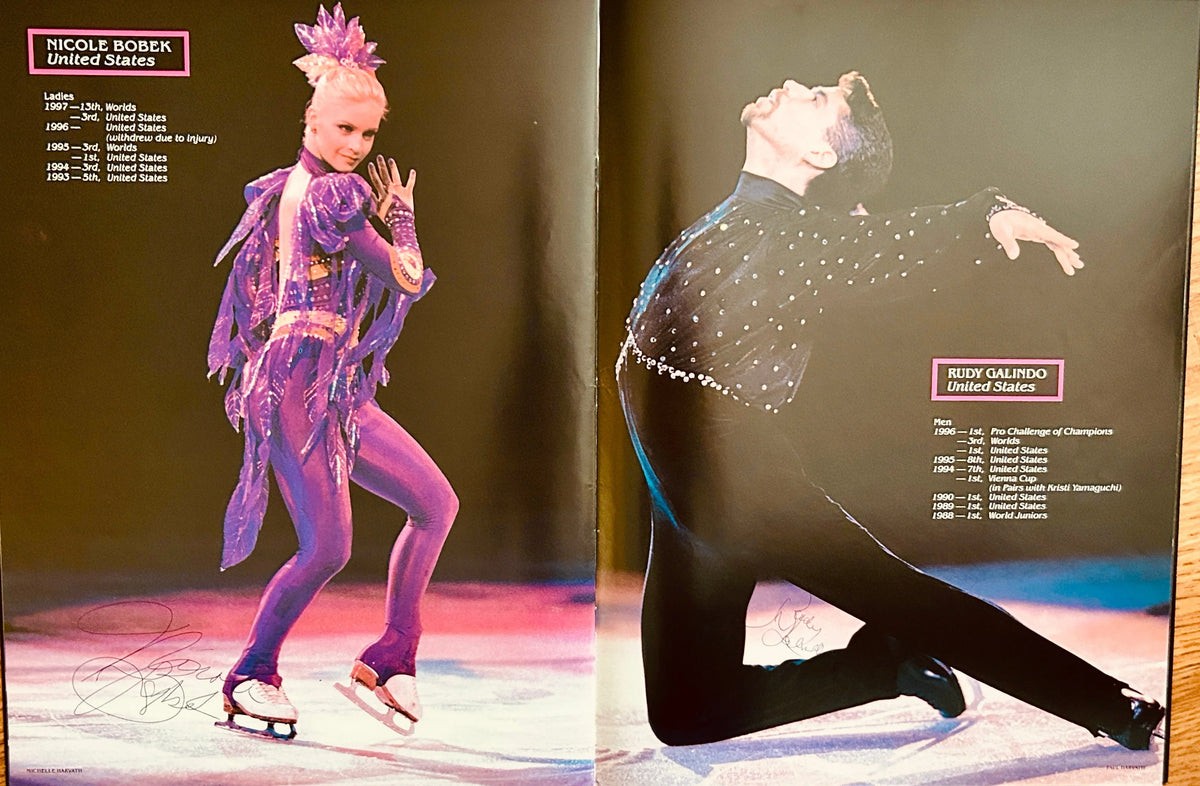 1997 ice skating Champions cast signed program Michelle Kwan Oksana Baiul Brian Boitano - AutographsForSale.com