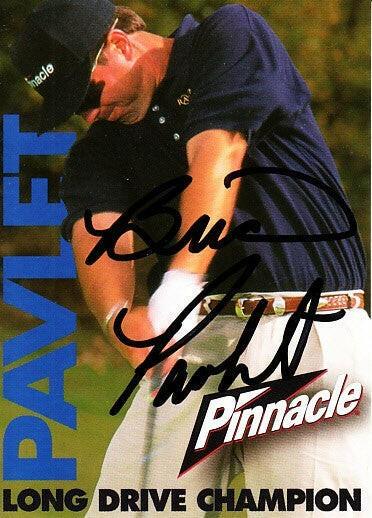 Brian Pavlet signed Pinnacle Long Drive Champion golf card - AutographsForSale.com