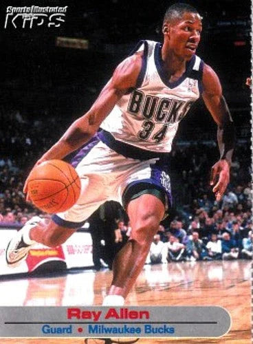 Ray Allen Milwaukee Bucks 2001 SI for Kids card - AutographsForSale.com