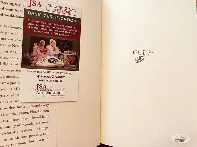 Flea autographed Acid for Children 1st edition book JSA - AutographsForSale.com