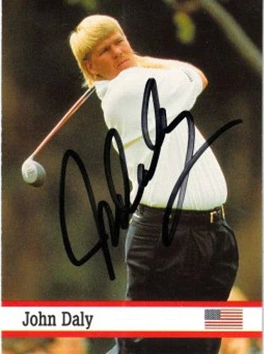 John Daly autographed 1993 Fax Pax golf card - AutographsForSale.com