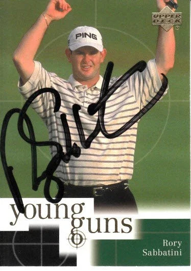 Rory Sabbatini autographed 2001 Upper Deck golf Rookie Card - AutographsForSale.com