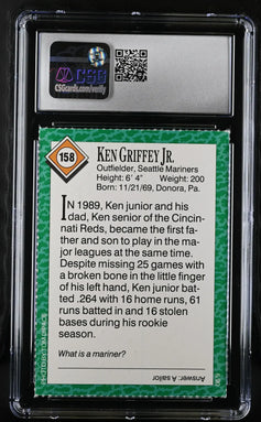 Ken Griffey Jr Mariners 1990 SI for Kids card CSG 7.5 - AutographsForSale.com