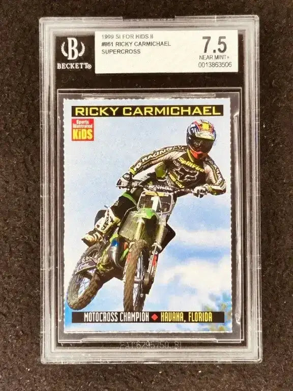 Ricky Carmichael 1999 SI for Kids motocross RC BGS 7.5 - AutographsForSale.com