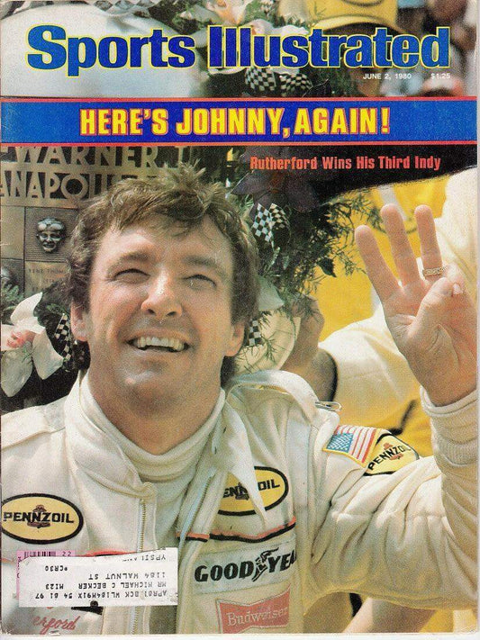 Johnny Rutherford Wins 1980 Indianapolis 500 Sports Illustrated magazine - AutographsForSale.com