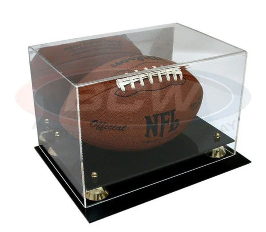 Football deluxe acrylic display case - AutographsForSale.com