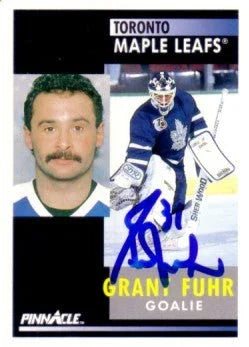 Grant Fuhr signed Toronto Maple Leafs 1991-92 Pinnacle card - AutographsForSale.com