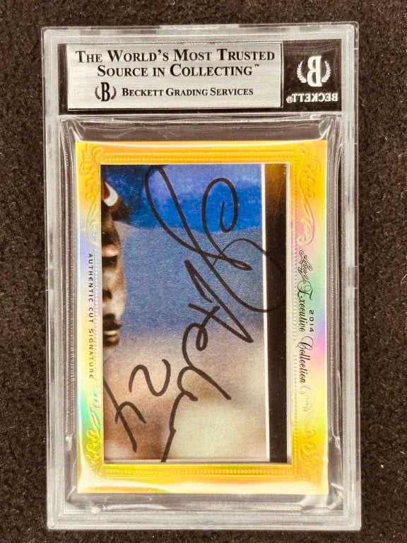 Phil Simms & Ottis O.J. Anderson 2014 Leaf Masterpiece Cut Signature certified signed card 1/1 JSA NY Giants - AutographsForSale.com