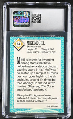 Mike Mcgill 1989 SI for Kids skateboarding RC CSG 9 MT - AutographsForSale.com