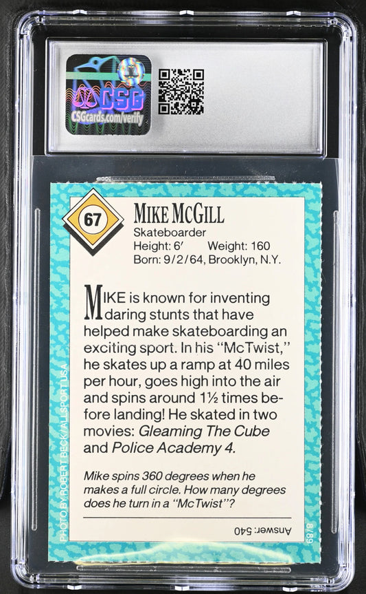 Mike Mcgill 1989 SI for Kids skateboarding RC CSG 9 MT - AutographsForSale.com