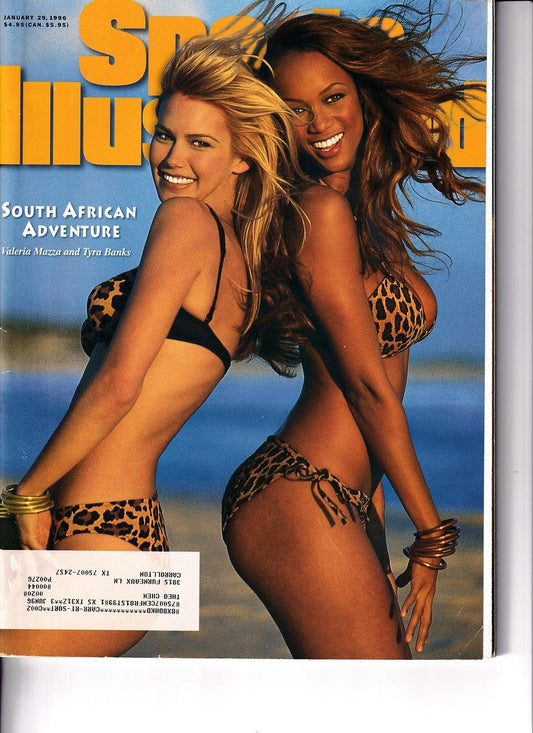 1996 Sports Illustrated Swimsuit Issue magazine (Tyra Banks and Valeria Mazza cover) - AutographsForSale.com