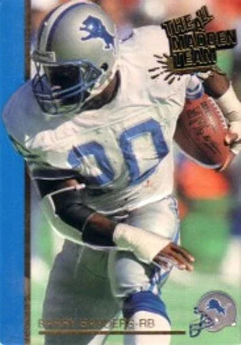 Barry Sanders Detroit Lions 1992 Action Packed 1991 All Madden team card - AutographsForSale.com