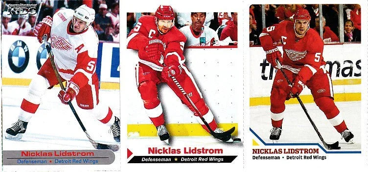 Nicklas Lidstrom Detroit Red Wings 2001 2009 and 2011 Sports Illustrated for Kids cards - AutographsForSale.com