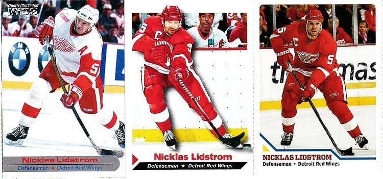 Nicklas Lidstrom Detroit Red Wings 2001 2009 and 2011 Sports Illustrated for Kids cards - AutographsForSale.com