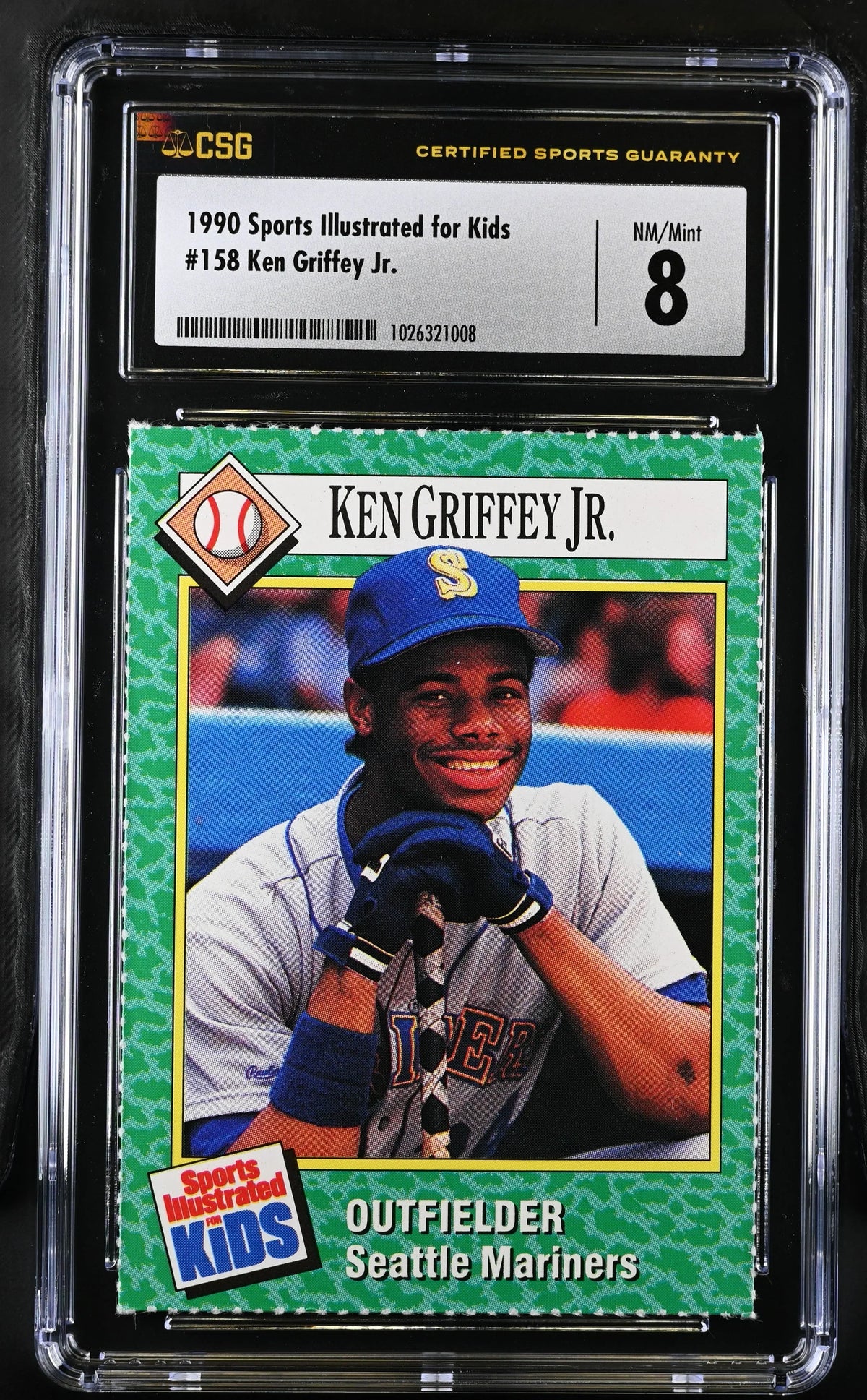 Ken Griffey Jr Mariners 1990 SI for Kids card CSG 8 - AutographsForSale.com