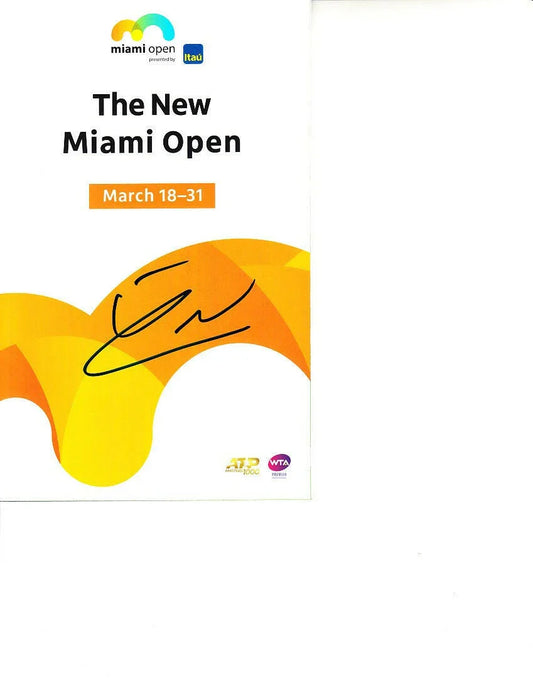 Franko Skugor signed 2019 Miami Open tennis tournament map & program - AutographsForSale.com