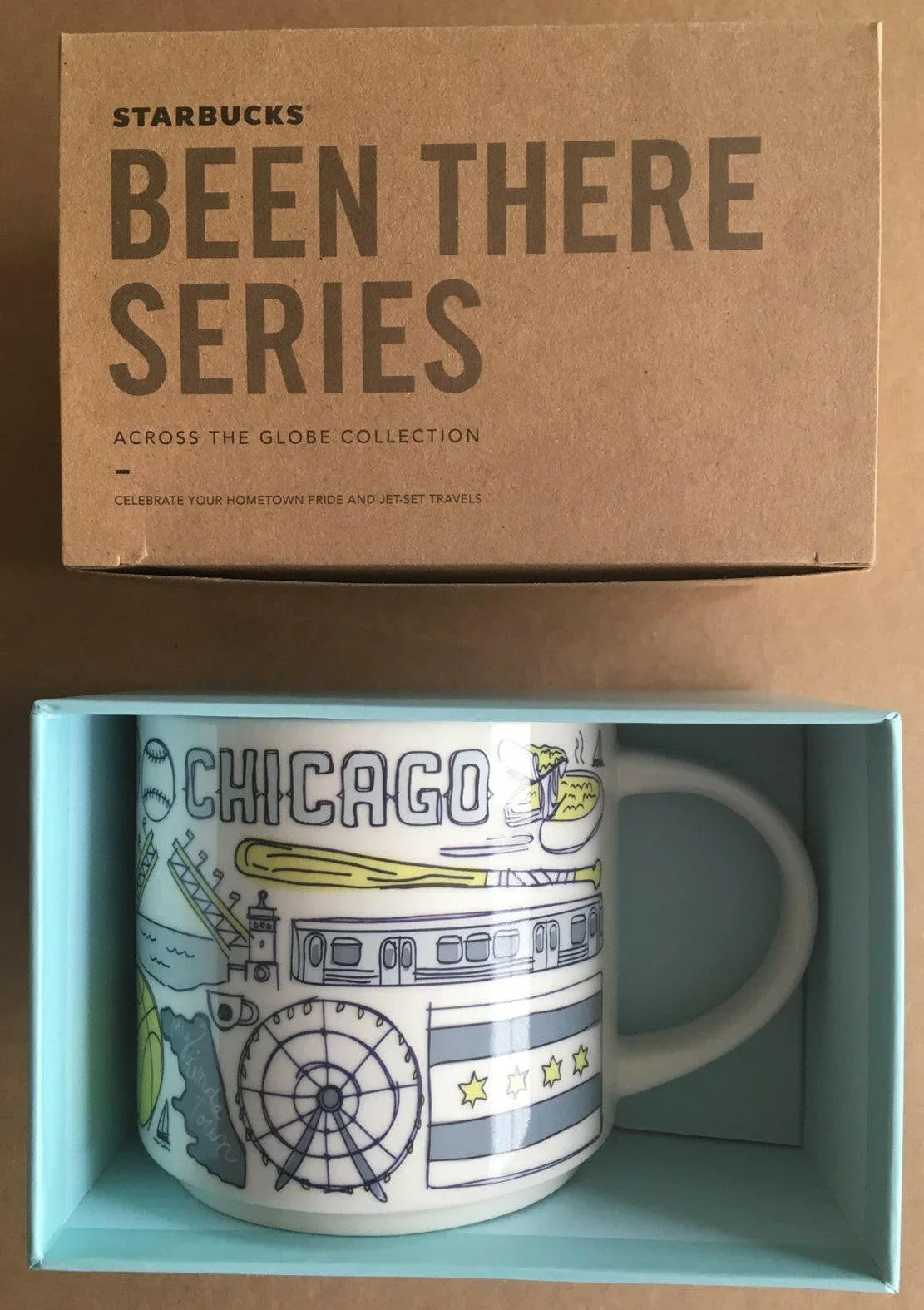 Starbucks 2018 Been There Series Chicago 14 Ounce Collector Coffee Mug New - AutographsForSale.com