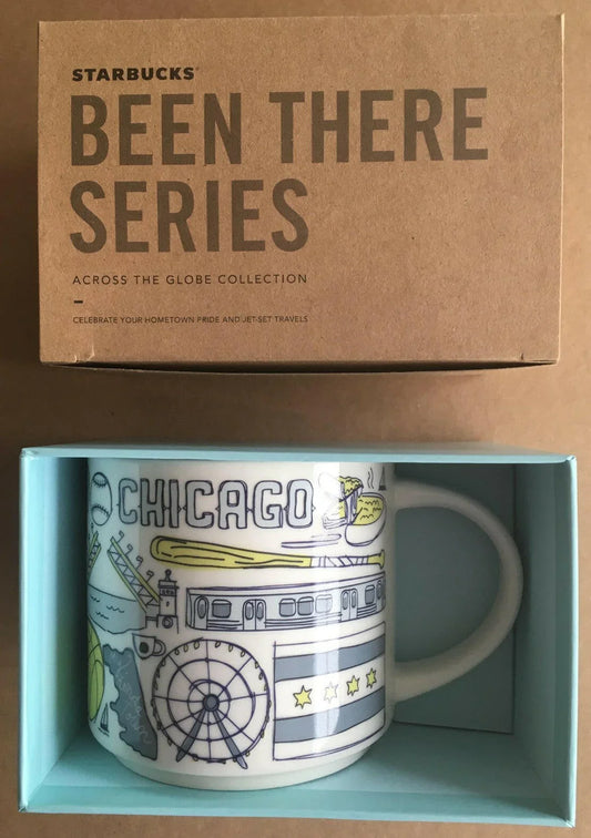 Starbucks 2018 Been There Series Chicago 14 Ounce Collector Coffee Mug New - AutographsForSale.com