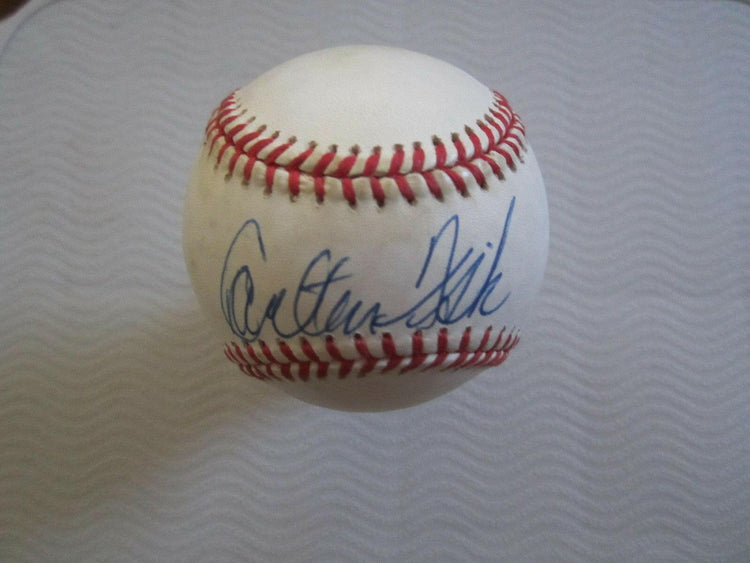 Carlton Fisk signed Rawlings American League Baseball JSA - AutographsForSale.com