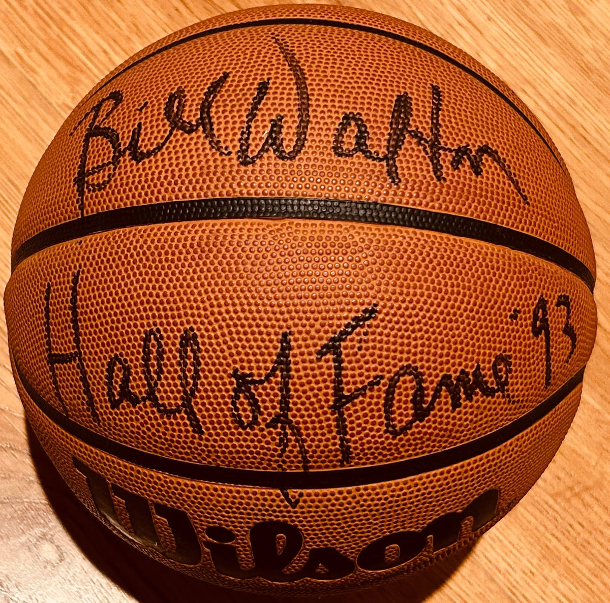 Bill Walton UCLA signed NCAA basketball w/ Hall of Fame '93 JSA - AutographsForSale.com
