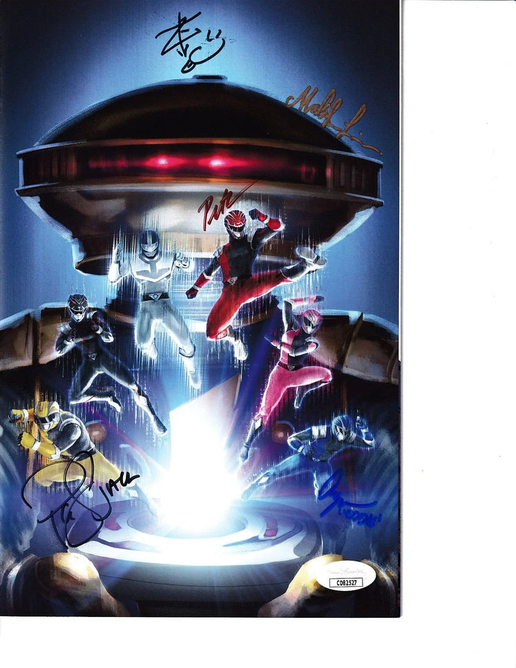 Power Rangers Hyperforce cast signed 2018 variant comic book Peter Sudarso JSA - AutographsForSale.com