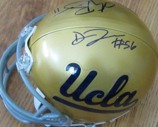 Anthony Barr and Datone Jones autographed UCLA Bruins mini helmet - AutographsForSale.com