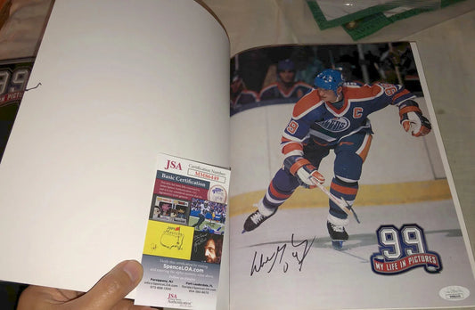 Wayne Gretzky signed 99 My Life in Pictures book JSA NY Rangers LA Kings Edmonton Oilers - AutographsForSale.com
