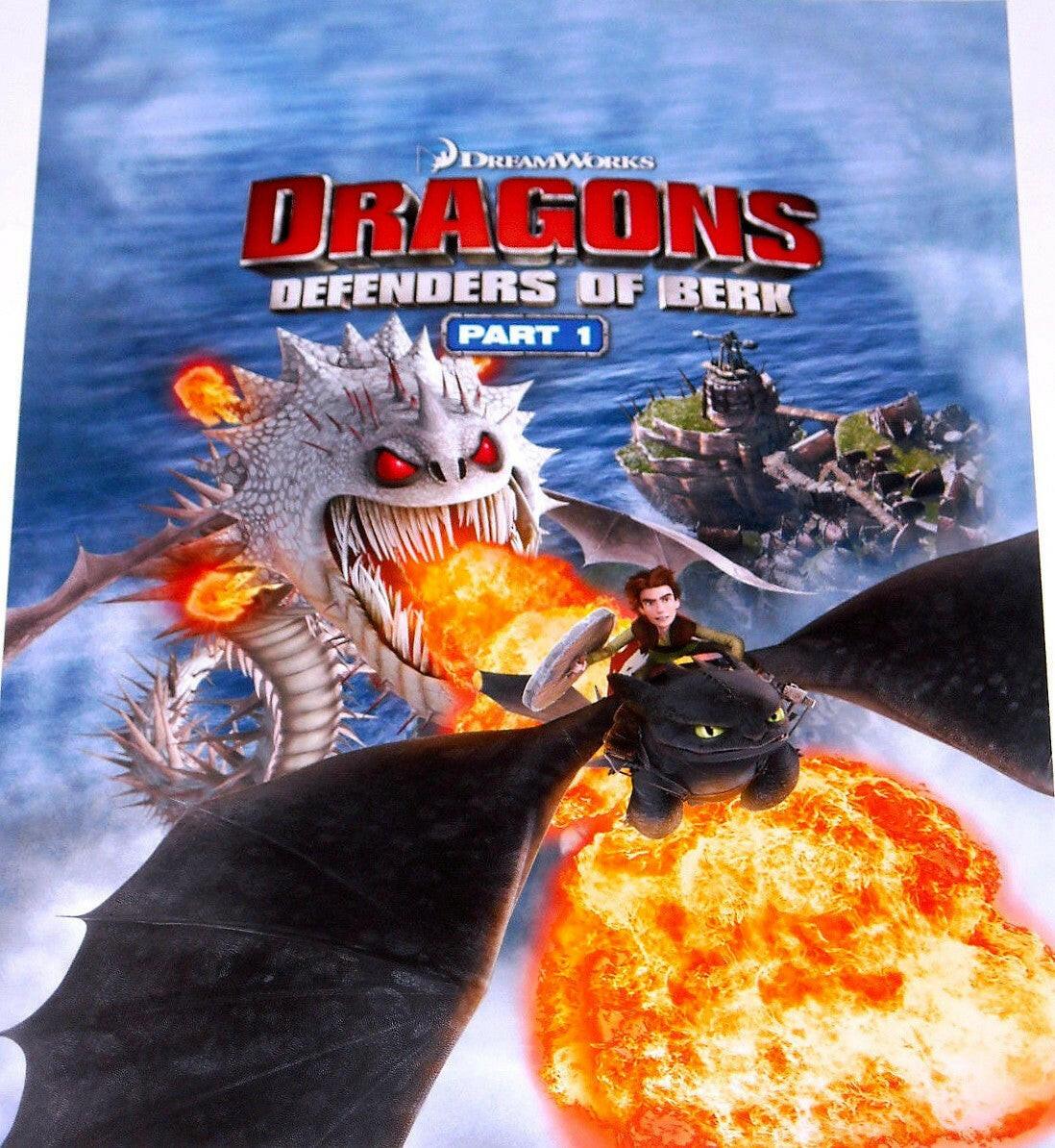 Dragons Defenders of Berk 2014 Wondercon 13x16 poster How to Train Your Dragon - AutographsForSale.com