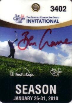 Ben Crane autographed 2010 Century Club Invitational Badge - AutographsForSale.com