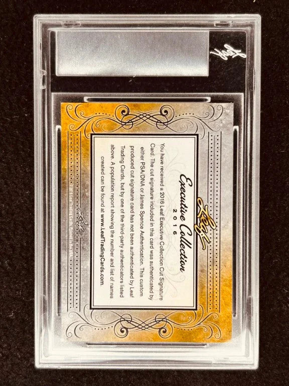 Frank Tripucka 2016 Leaf Masterpiece Cut Signature certified signed card 1/1 Notre Dame - AutographsForSale.com