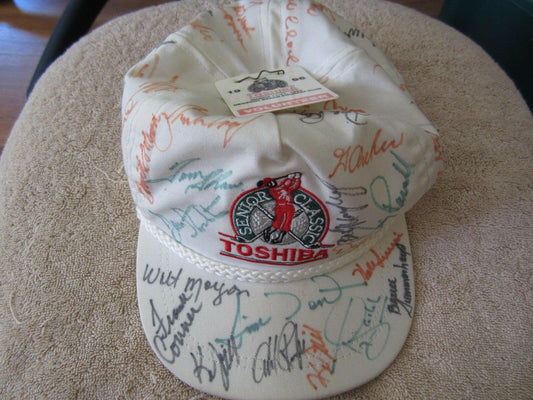 1996 Toshiba Classic signed golf cap George Archer Gay Brewer Lee Elder Hale Irwin - AutographsForSale.com