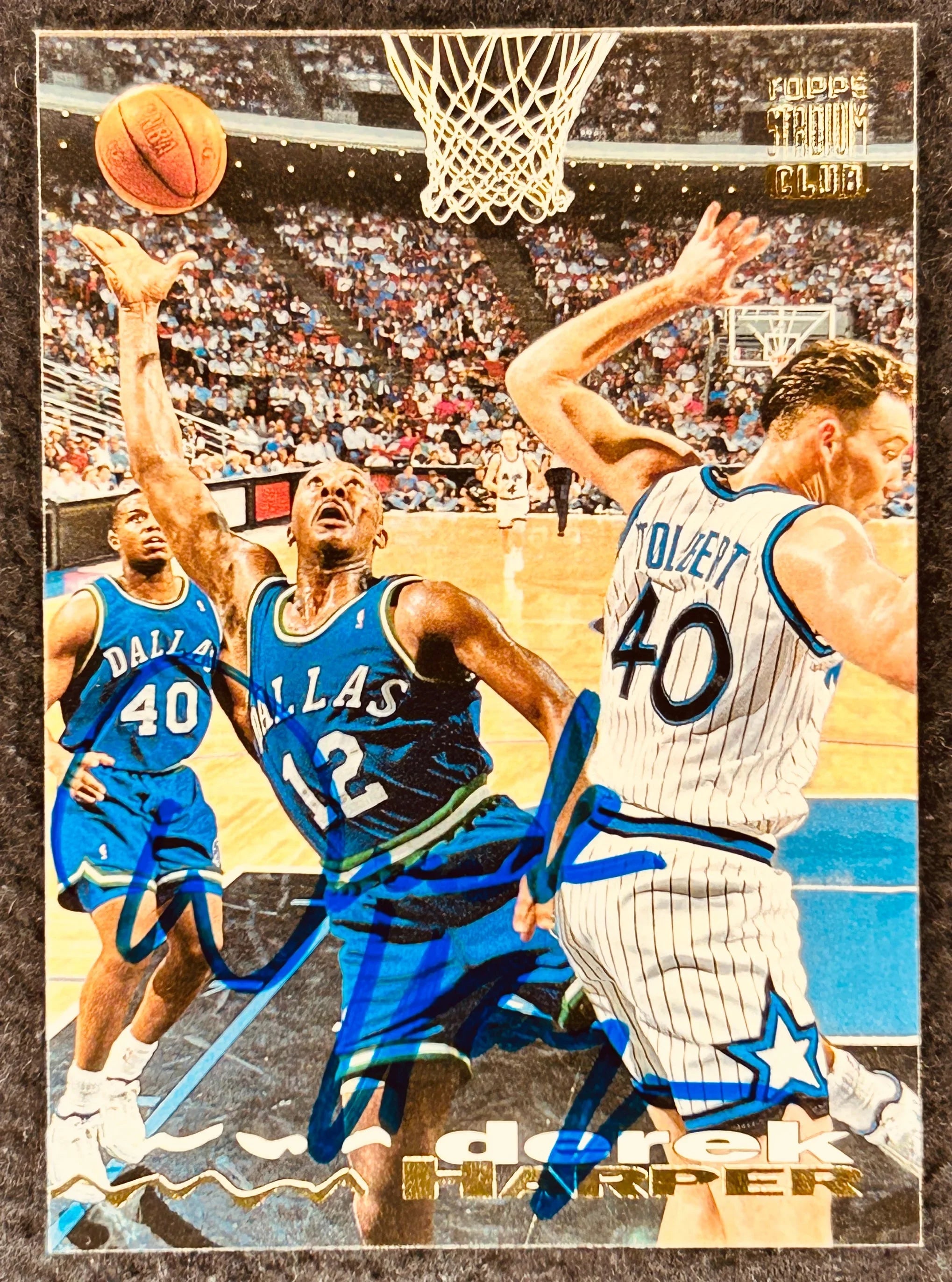 Derek Harper autographed Dallas Mavericks 1993-94 Stadium Club card - AutographsForSale.com