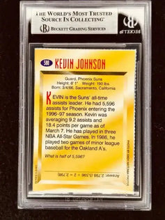 Kevin Johnson signed Phoenix Suns 1997 SI for Kids card BAS - AutographsForSale.com