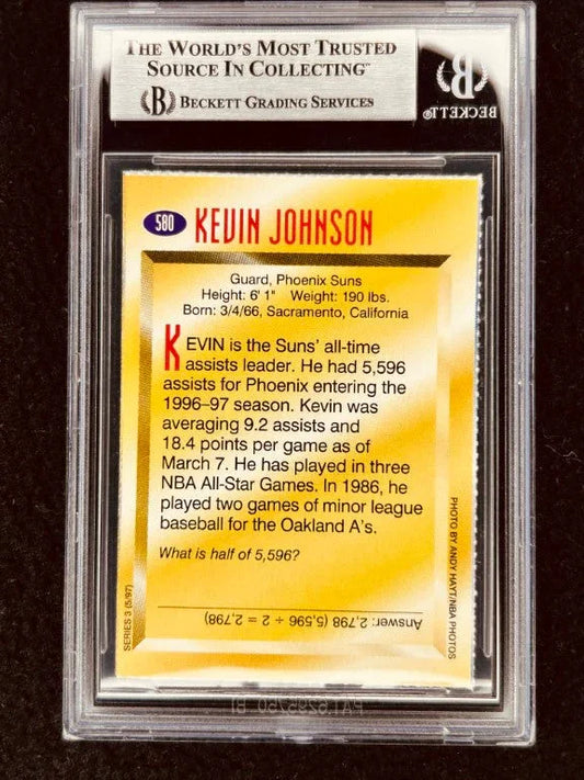 Kevin Johnson autographed Phoenix Suns 1997 Sports Illustrated for Kids card BAS - AutographsForSale.com