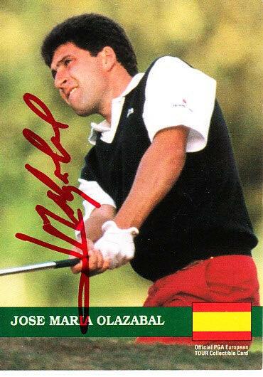 Jose Maria Olazabal autographed 1992 Pro Set golf card - AutographsForSale.com