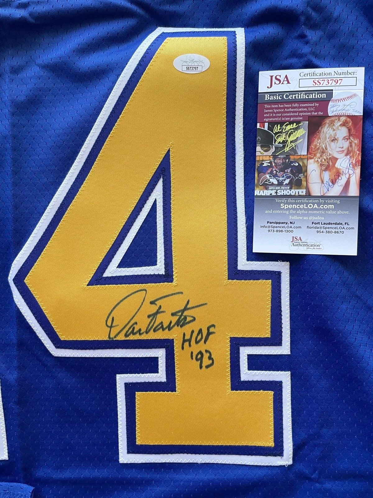 Dan Fouts signed SD Chargers 80s NFL vintage blue jersey JSA - AutographsForSale.com