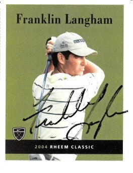 Franklin Langham autographed 2004 Nike golf card - AutographsForSale.com