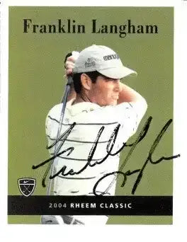 Franklin Langham autographed 2004 Nike golf card - AutographsForSale.com