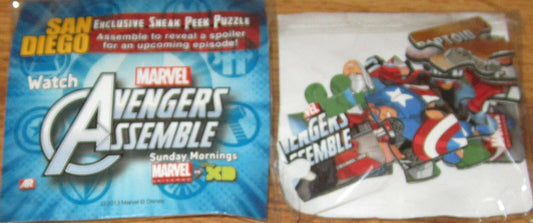 Avengers Assemble 2013 Comic-Con exclusive Marvel Comics promo mini jigsaw puzzle - AutographsForSale.com