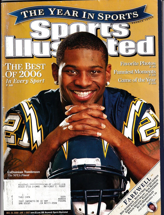 LaDainian Tomlinson SD Chargers 2006 Sports Illustrated magazine - AutographsForSale.com
