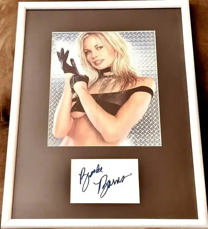 Brooke Burns autograph framed sexy Maxim magazine photo JSA - AutographsForSale.com