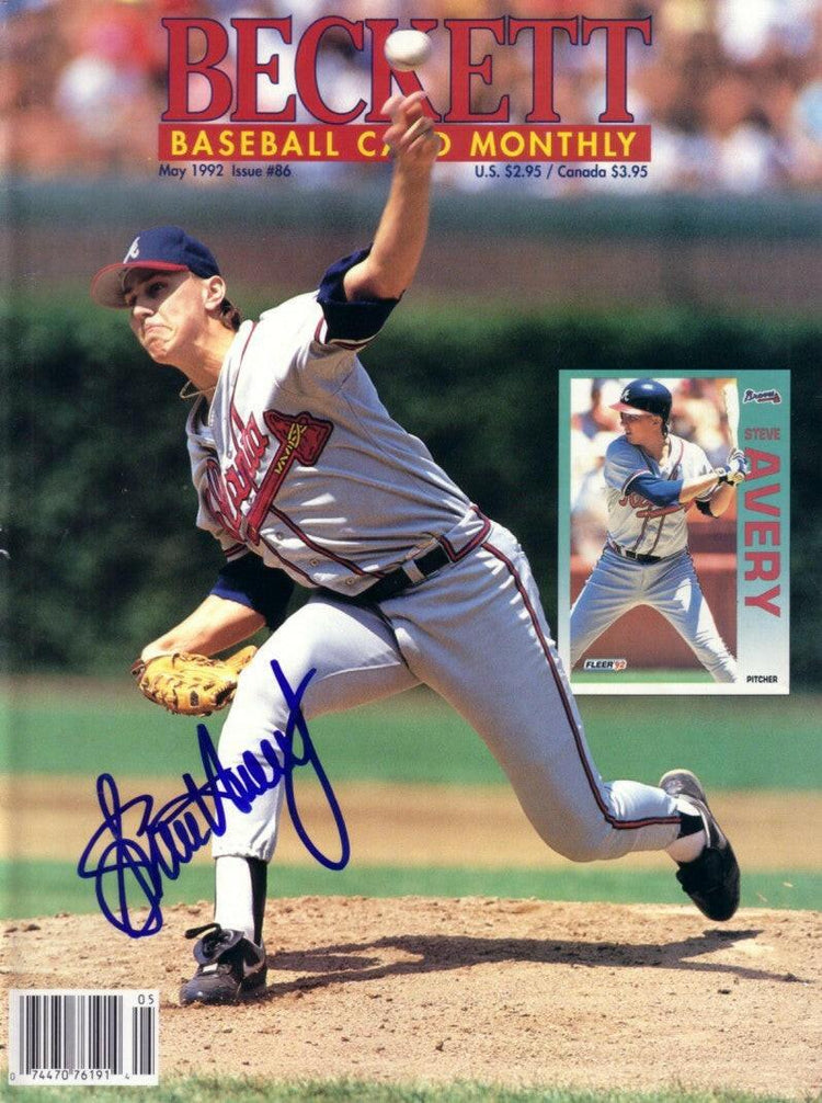 Steve Avery signed Braves 1992 Beckett Baseball cover - AutographsForSale.com