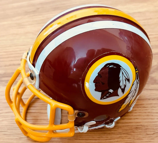Redskins Riddell retro mini helmet with steel facemask - AutographsForSale.com